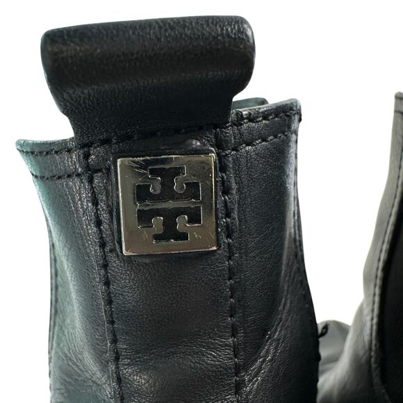 Tory Burch Leather April Ankle Chelsea Heeled Boots Bootie Womens Size 10 M - Picture 16 of 16